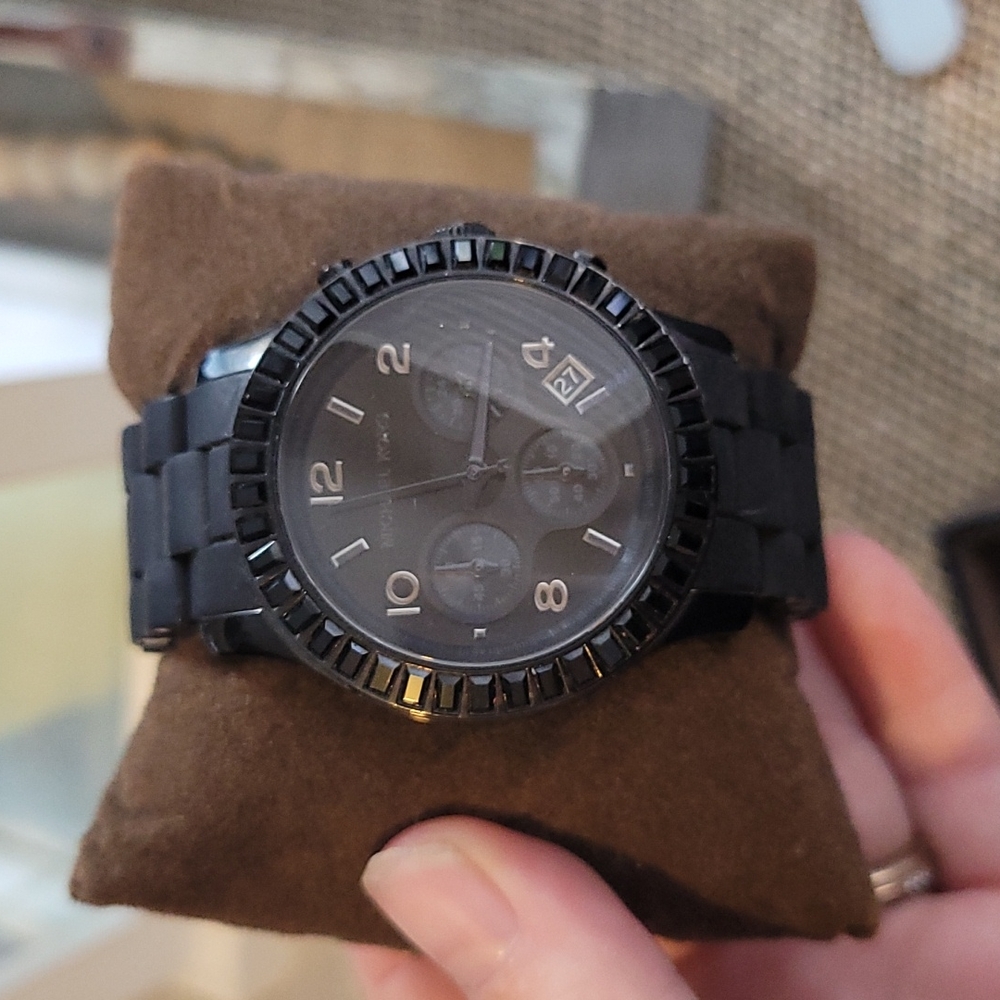 Michael Kors Black Watch Authentic (with receipt)